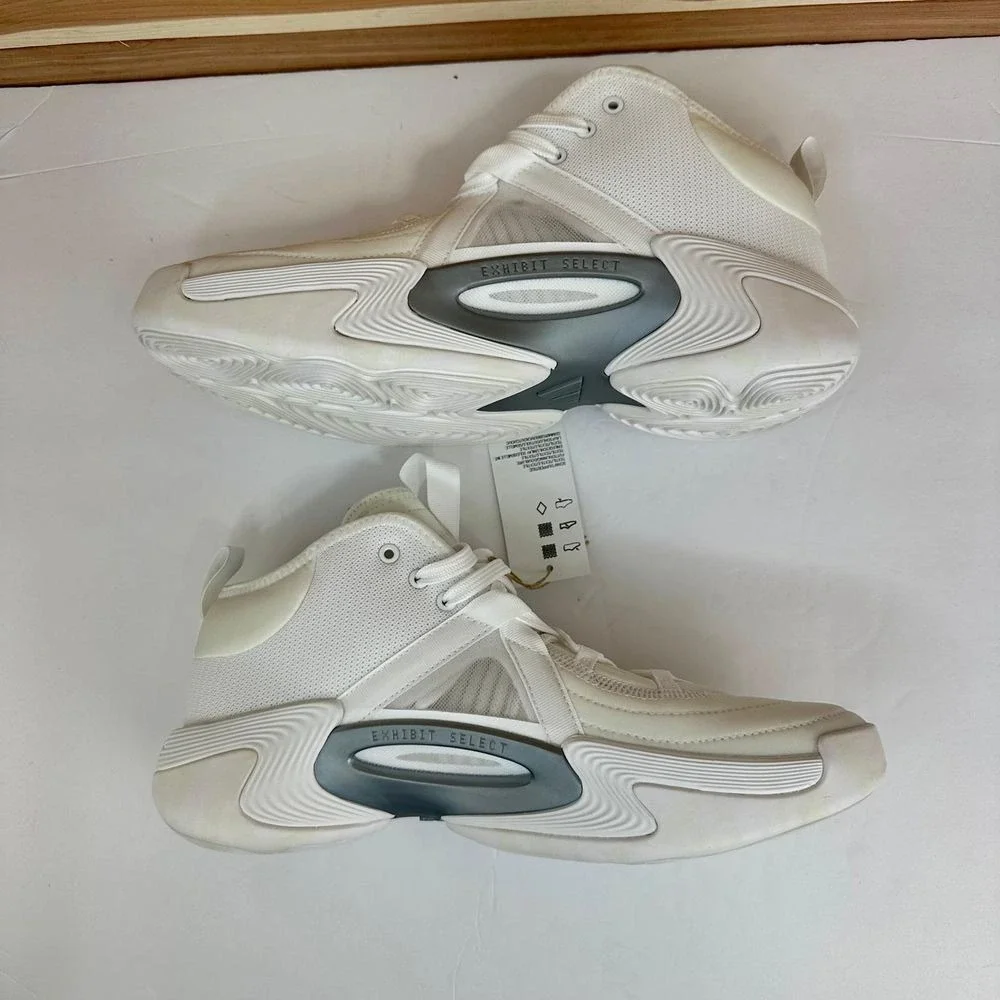 Adidas‎ Women's Exhibit Select Mid Basketball Shoes White Marble Size 9.5